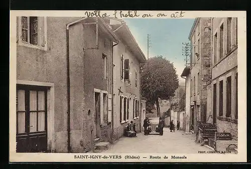 AK Saint-Igny-de-Vers, Route de Monsols