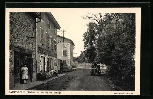 AK Saint-Loup, Entrée du Village, Cafe-Restaurant