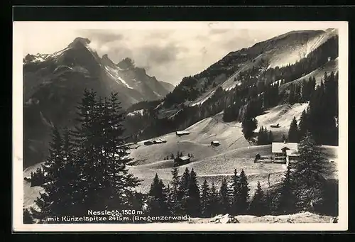 AK Nesslegg, Ortsansicht mit Künzelspitze