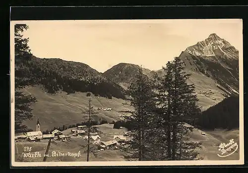AK Warth, Fernansicht mit Biberkopf