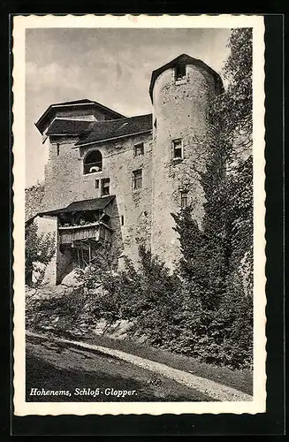 AK Hohenems, Schloss Glopper im Sonnenschein