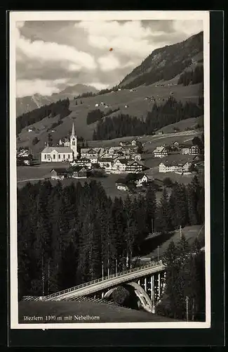AK Riezlern, Ortsansicht gegen Nebelhorn