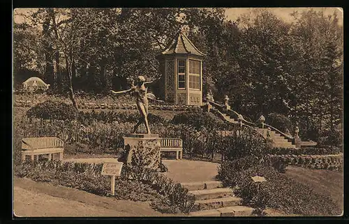 AK Altona, Amtliche Gartenbau-Ausstellung 1914 - Partie im Park