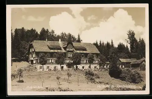 AK Oberbildstein, Ansicht des Ferienheims