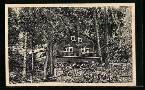 AK Schwarzburg /Thür., Waldgasthof Schweizerhaus