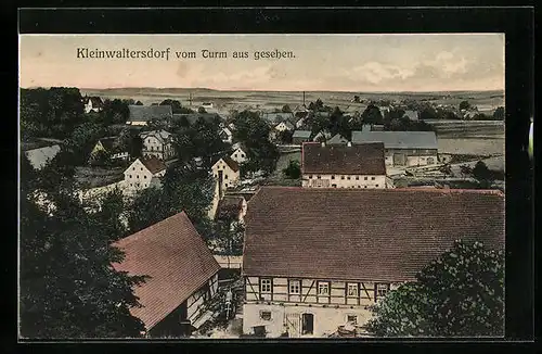 AK Kleinwaltersdorf, Ortsansicht vom Turm aus