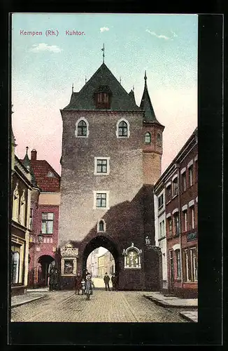 AK Kempen a. Rh., Strassenpartie am Kuhtor