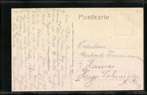 AK Ruhla, Partie m. d. Welm u. Gothischer Kirche