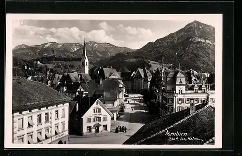 AK Dornbirn, Gesamtansicht mit Kirche