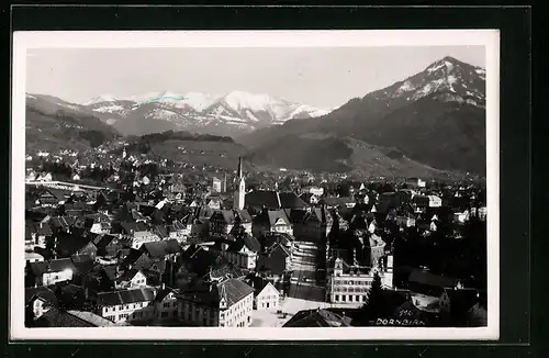 AK Dornbirn, Totalansicht aus der Vogelschau