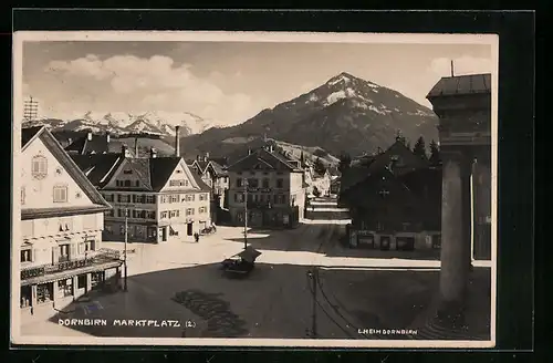 AK Dornbirn, Blick über den Marktplatz