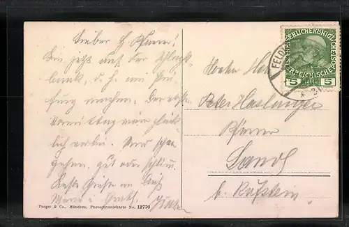 AK Feldkirch, Gesamtansicht mit Kirche