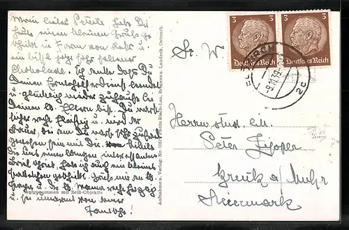 AK Feldkirch-Neustadt, Strassenpartie mit Brunnen