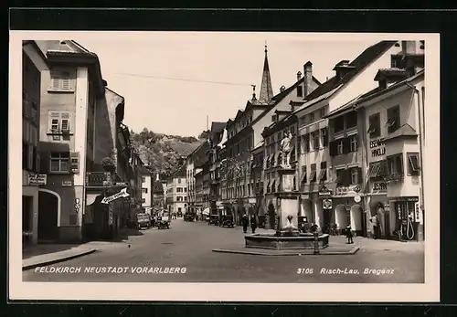 AK Feldkirch-Neustadt, Strassenpartie