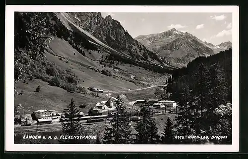 AK Langen a. A., Ortsansicht gegen Flexenstrasse