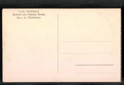 AK Lech, Ortspartie mit Kirche