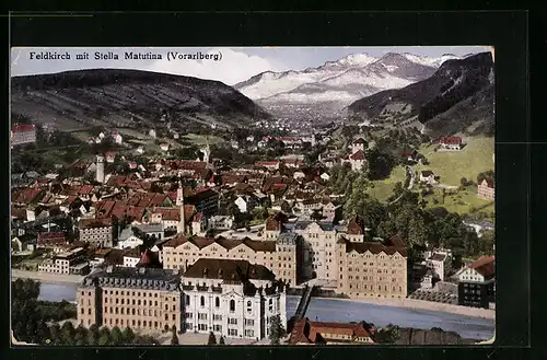 AK Feldkirch, Teilansicht mit Stella Matutina