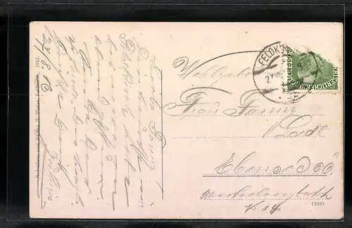 AK Feldkirch, Teilansicht mit Gurtisspitze