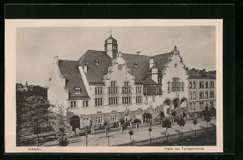 AK Hanau, Halle der Turngemeinde mit Strasse