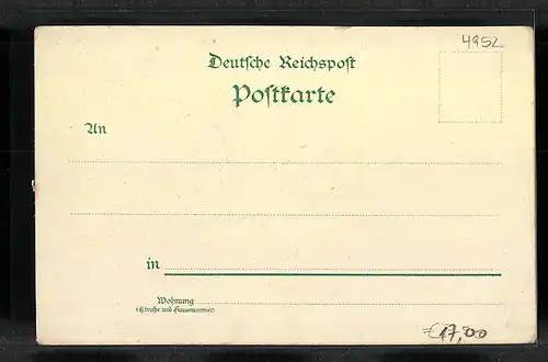 Lithographie Porta Westfalica, Kaiser Wilhelm-Denkmal, Panorama mit Denkmal, Hotel Kaiserhof