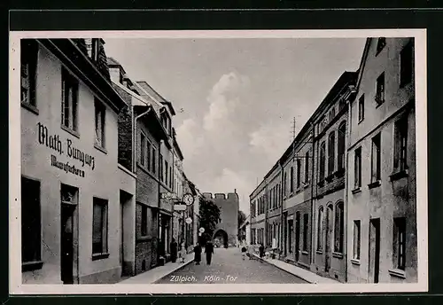 AK Zülpich, Blick zum Köln-Tor