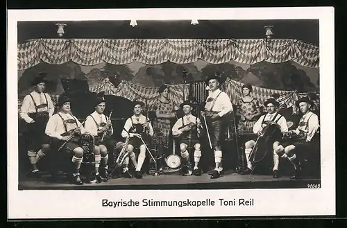 AK Bayrische Stimmungskapelle Toni Reil auf der Bühne