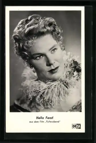 AK Schauspielerin Hella Ferstl in dem Film Polterabend