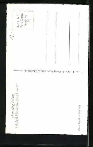 AK Schauspieler Hansjörg Felmy in Herz ohne Gnade