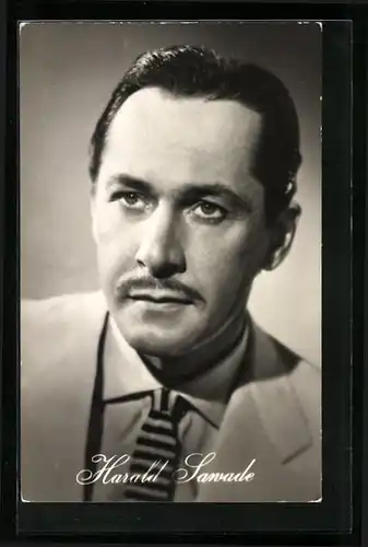 AK Schauspieler Harald Sawade in dem Film Rivalen am Steuer