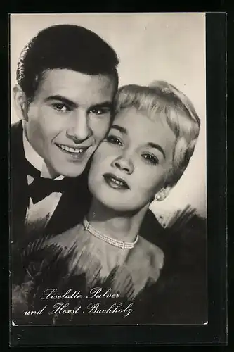 AK Schauspieler Lieselotte Pulver und Horst Buchholz in einer Filmrolle