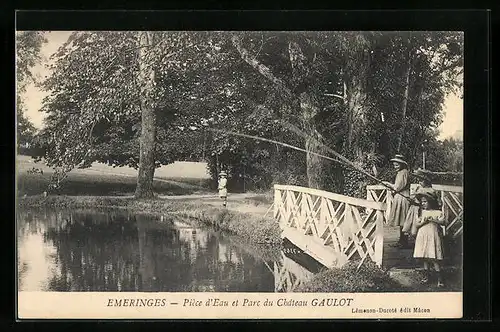 AK Emeringes, Pièce d`Eau et Parc du Chateau Gaulot