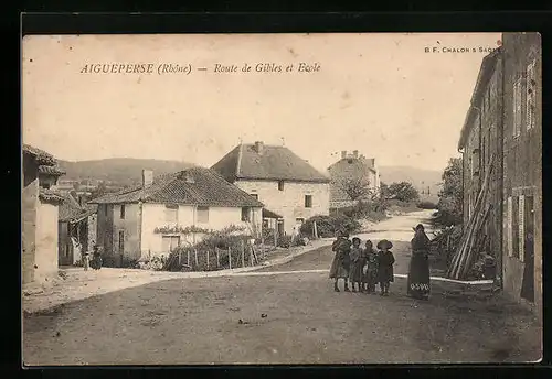 AK Aigueperse, Route de Gibles et Ecole