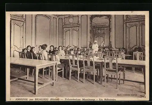 AK Amignié par Beaujeu, Préventorium Mauchamp, un Réfectoire