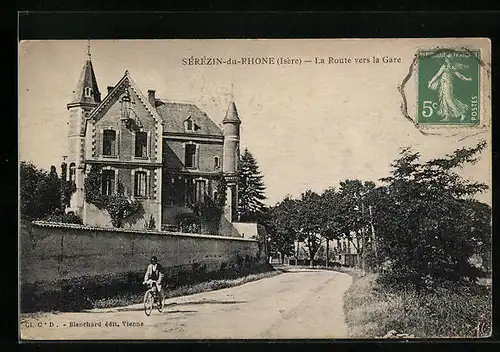 AK Sérézin-du-Rhone, La Route vers la Gare