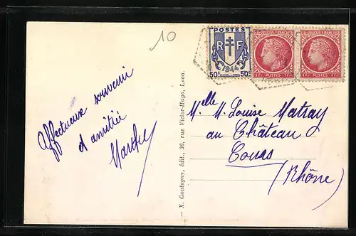 AK Sérézin-du-Rhone, La Poste et la Mairie