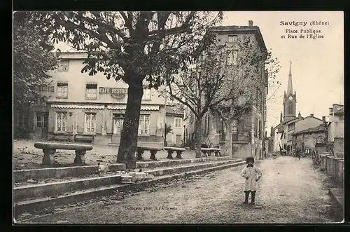 AK Savigny, Place Publique et Rue de l`Eglise