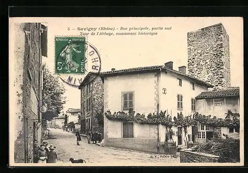 AK Savigny, Rue principale, Tour de l`Abbaye