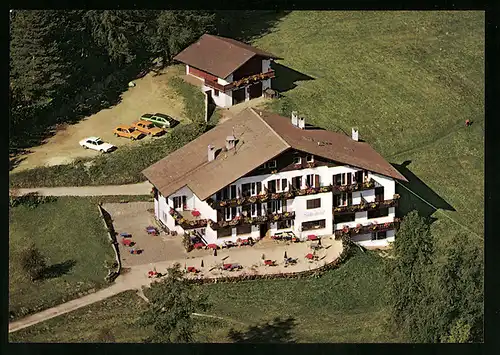 AK Oberbozen-Lichtenstern /Ritten, Pension-Restaurant Südtirolerhof aus der Vogelschau