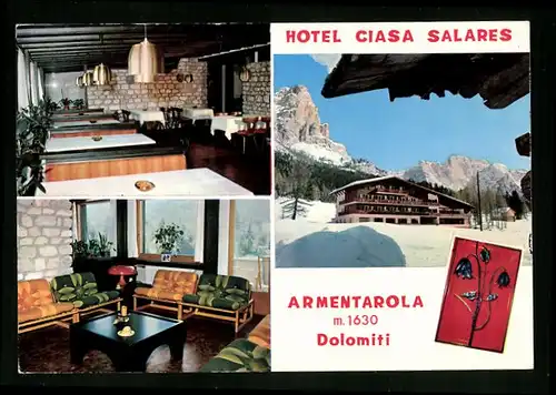 AK San Cassiano, Hotel Ciasa Salares im Winter