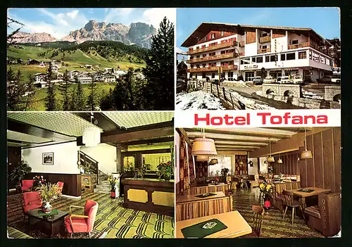 AK San Cassiano, Ortsansicht und Hotel Tofana