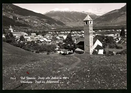 AK Prad am Stifserjoch, Ortsansicht mit Umgebung