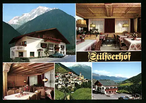AK Stilfs, Gasthof Stilfserhof, Ortsansicht