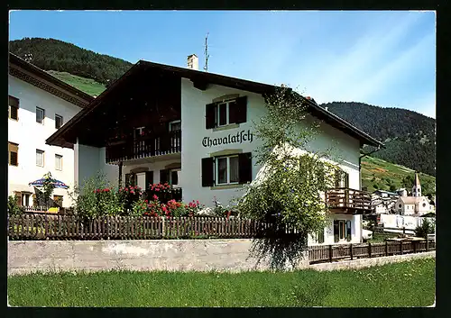 AK Stilfs, Haus Chavalatsch mit Blick auf Kirche