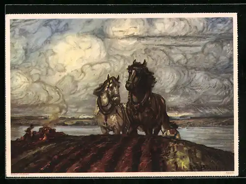 Künstler-AK Reklame für Eduscho Kaffee, Acherer