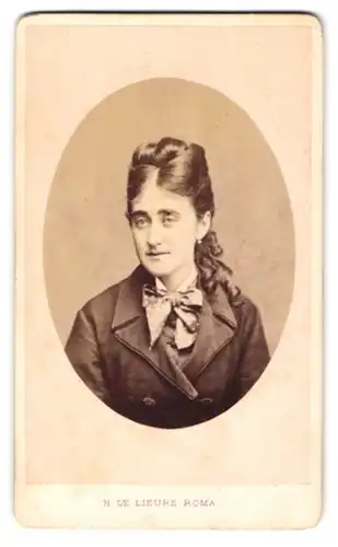 Fotografie H. Le Lieure, Rom, Mathilde von Limburg-Stirum, Geliebte von Kronprinz Wilhelm von Oranien-Nassau, 1873