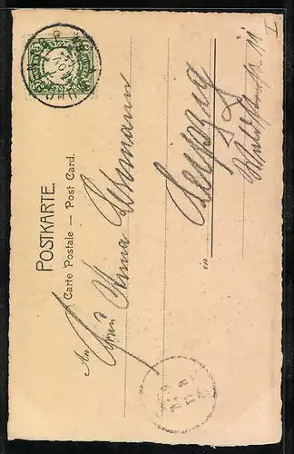 AK Münchner Kindl mit einem Bierkrug