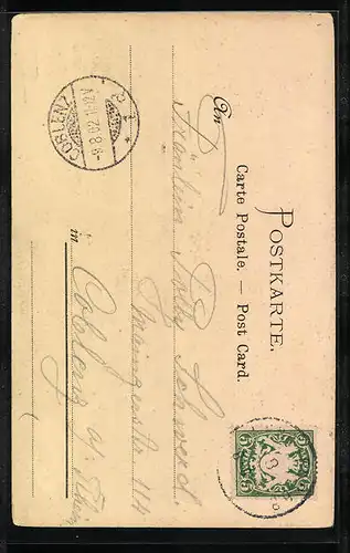 AK Kleiner Junge in Tracht mit Münchner Kindl