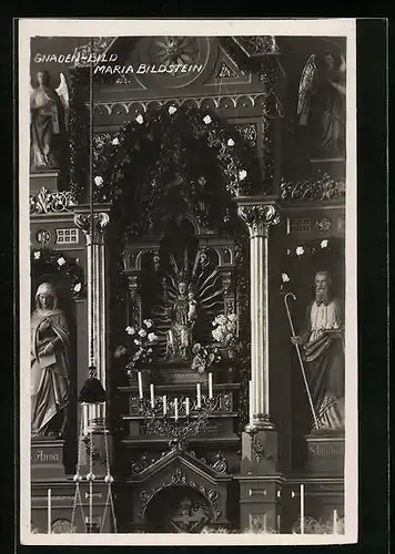 AK Maria Bildstein, Gnadenbild in der Wallfahrtskirche