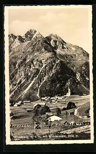 AK Mittelberg, Totale mit Widderstein