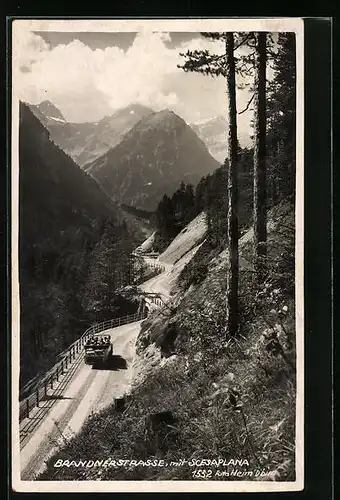 AK Brand, Brandnerstrasse mit Scesaplana